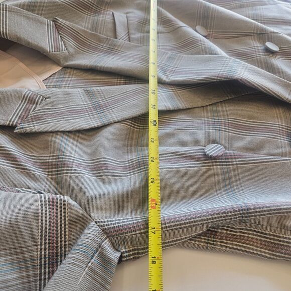 NEW CABI Sz 8 Sleuth Structured Blazer Cranbury Crush Long Double Breasted - Picture 11 of 12